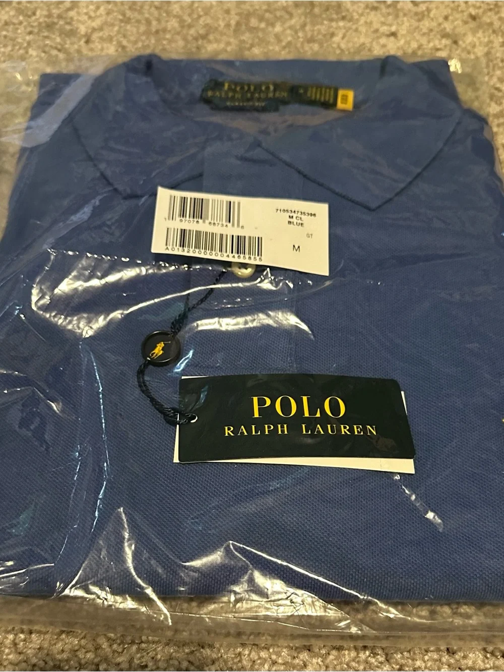 *brand new in bag* Polo by Ralph Lauren Men’s Polo Shirt Medium - Royal Blue